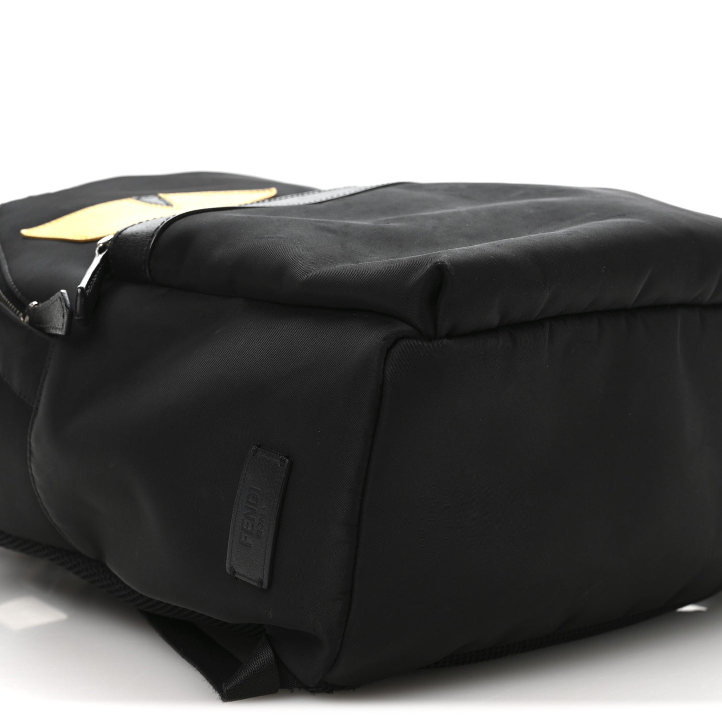 Nylon Vitello Elite Monster Eyes Rounded Backpack Black Yellow