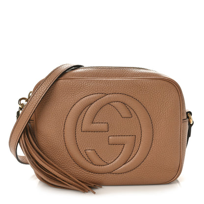 Gucci Pebbled Calfskin Small Soho Disco Bag Camelia 1 of 12