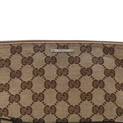 Gucci Monogram Web Boat Pochette Brown 8 of 10