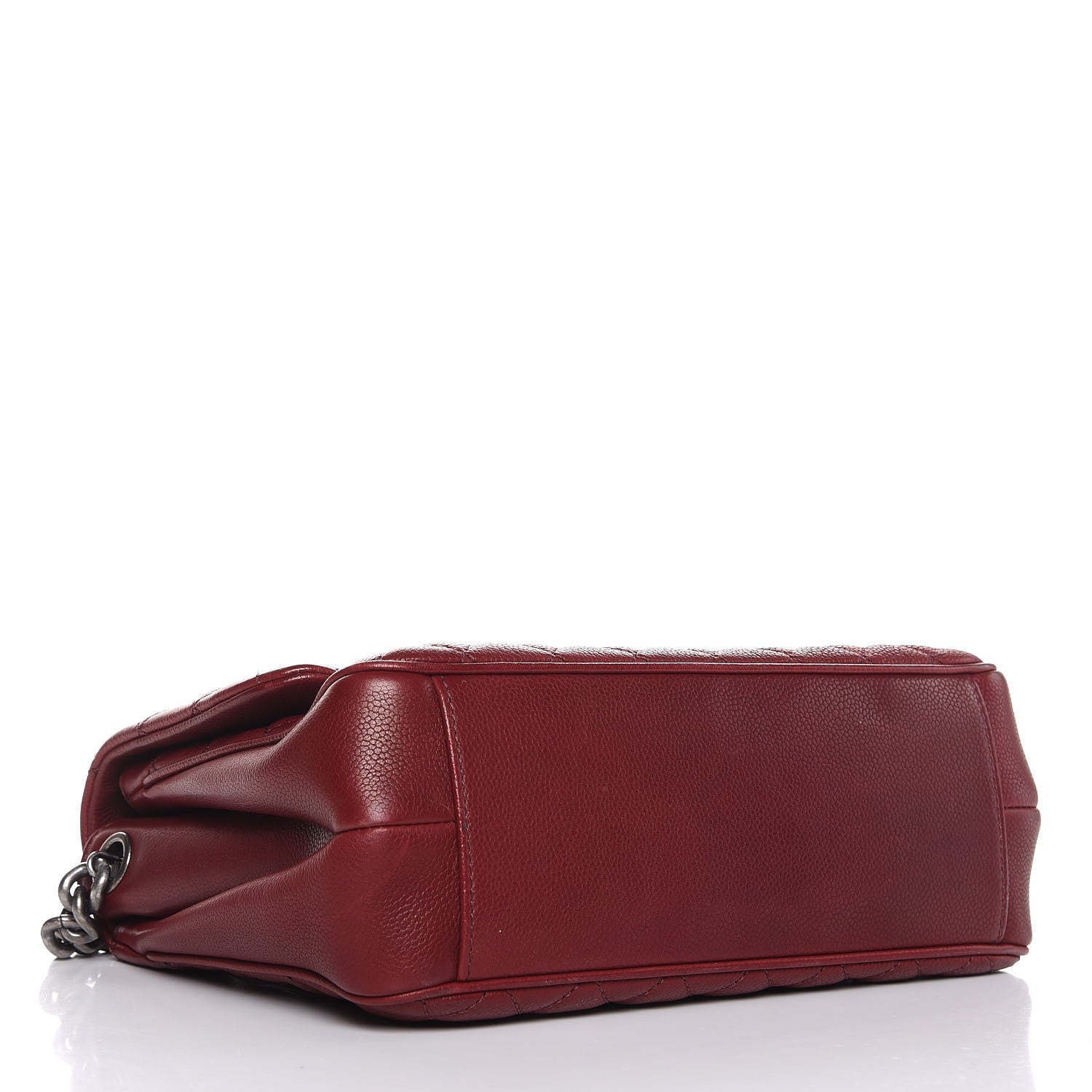 Chanel Caviar Quilted Medium Rock In Rome Single Flap Burgundy 4 of 10