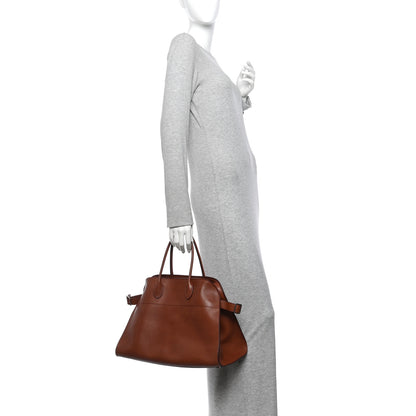 The Row Polished Saddle Calfskin Soft Margaux 15 New Burgundy 2 of 12