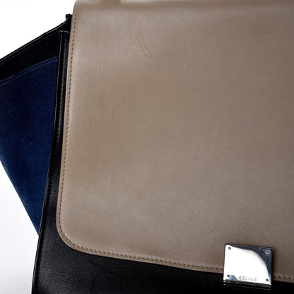 Celine Smooth Calfskin Suede Large Tri-Color Trapeze Dune 11 of 11