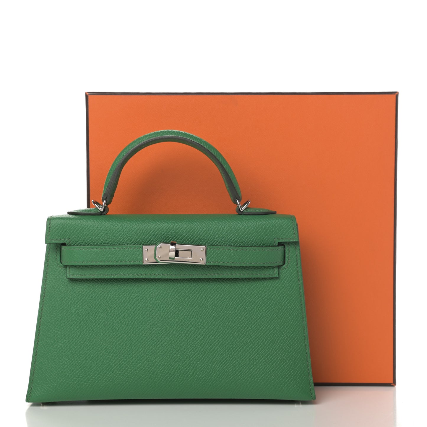 Epsom Verso Mini Kelly Sellier 20 Cactus Bleu Atoll