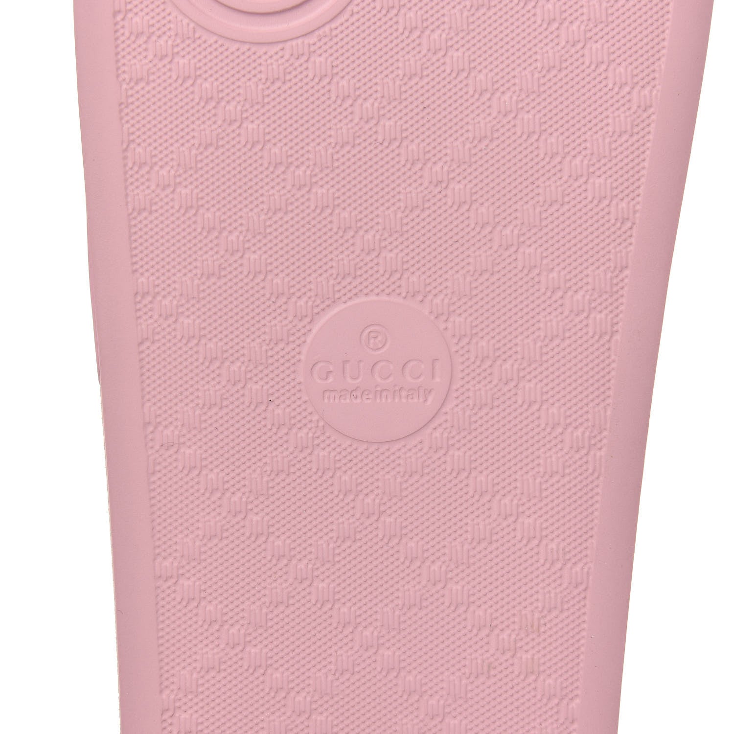 Gucci Rubber Logo Stamped Mens Slide Sandals 8 Rosa 6 of 8