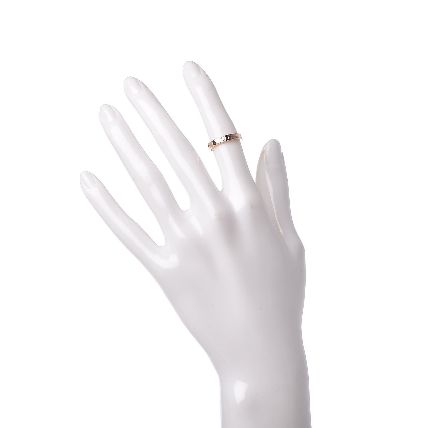 18K Pink Gold Diamond 4mm C De Wedding Band Ring 48 4.5