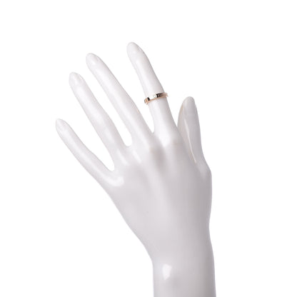 Cartier 18K Pink Gold Diamond 4mm C De Wedding Band Ring 48 4.5 2 of 5