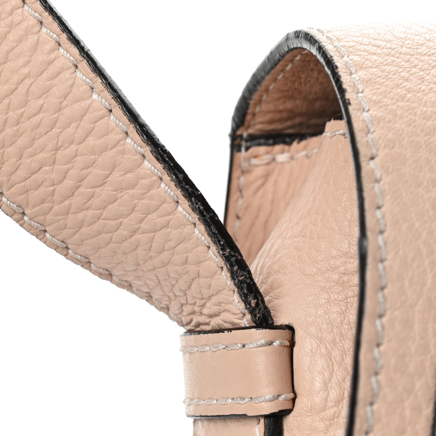 Calfskin Medium Marcie Round Crossbody Bag Blush Nude