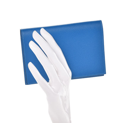 Hermes Evercolor MC2 Magellan Passport Holder Bleu Hydra 2 of 8