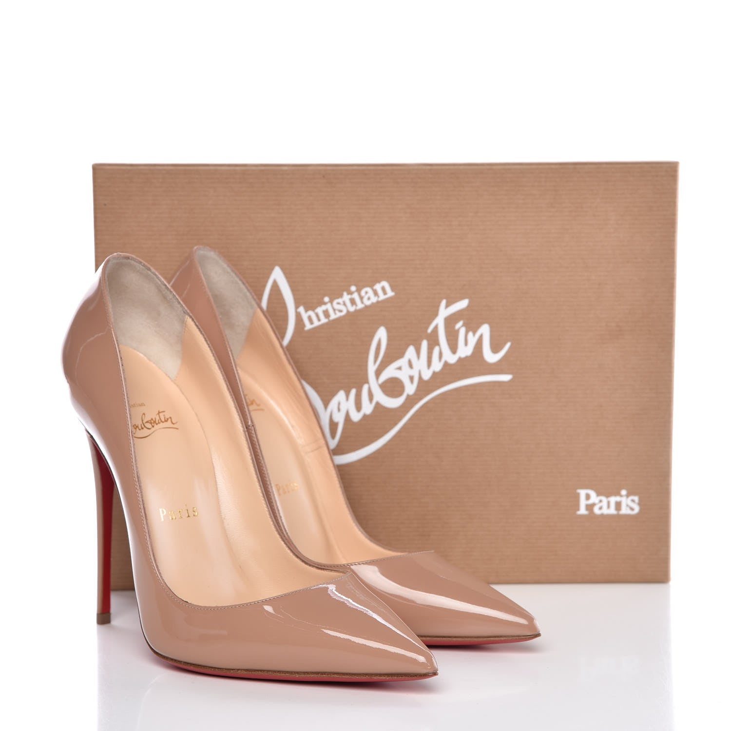 Christian Louboutin Patent So Kate 120 Pumps 38 Nude 12 of 12