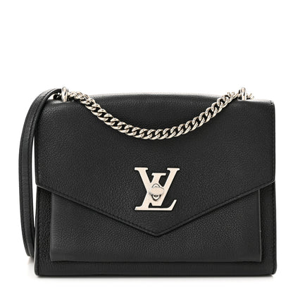 Louis Vuitton Soft Calfskin My Lockme Chain Bag BB Black 1 of 10