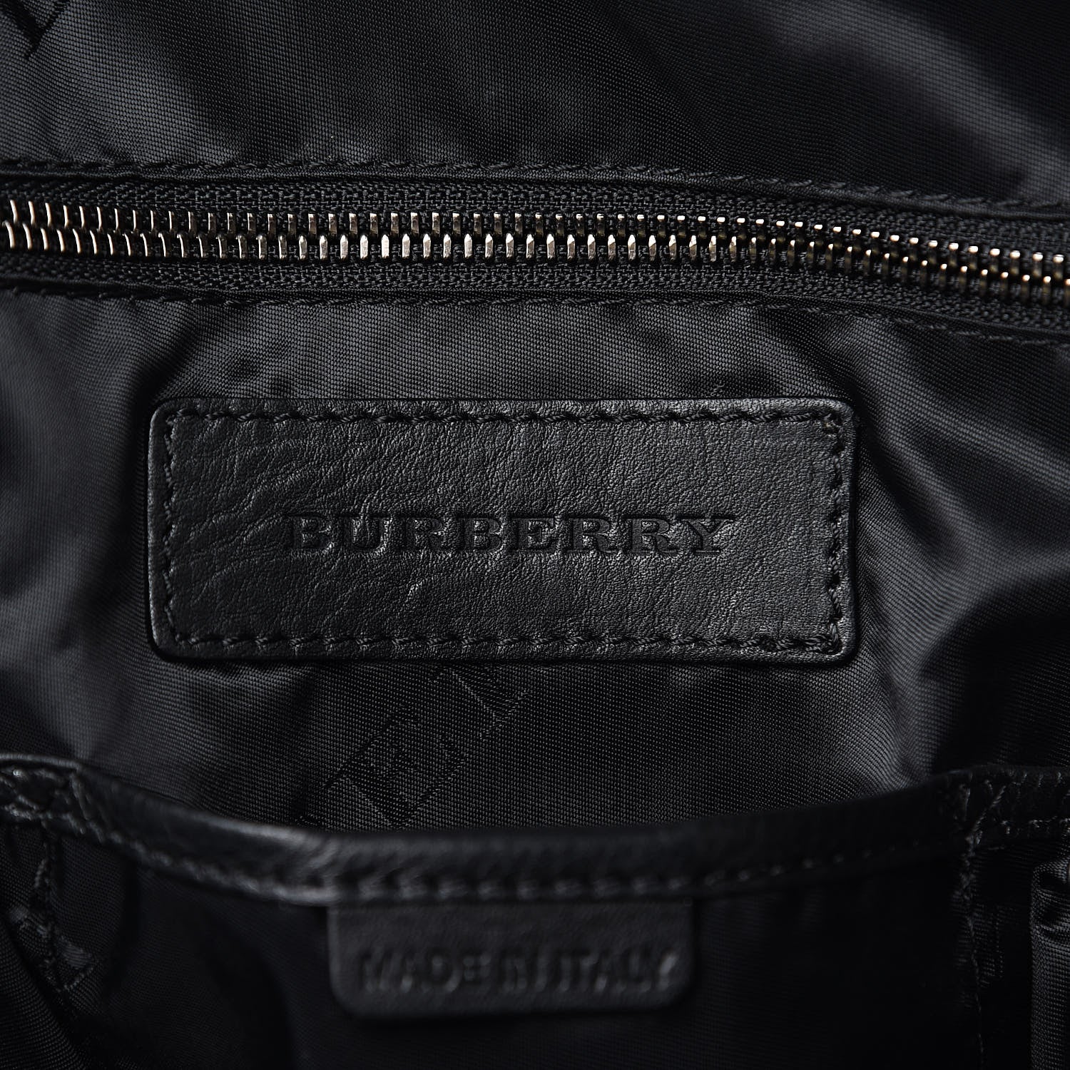 Burberry Heritage Grain Check Embossed Briefcase Black 6 of 10