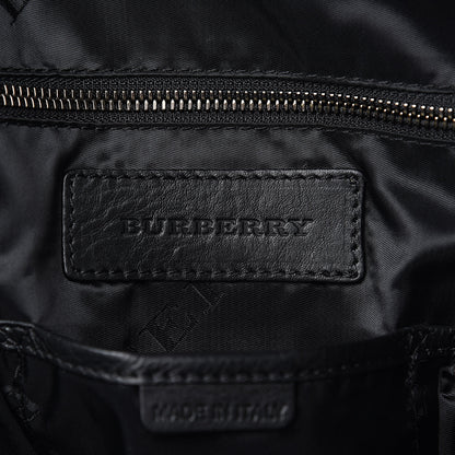 Burberry Heritage Grain Check Embossed Briefcase Black 6 of 10