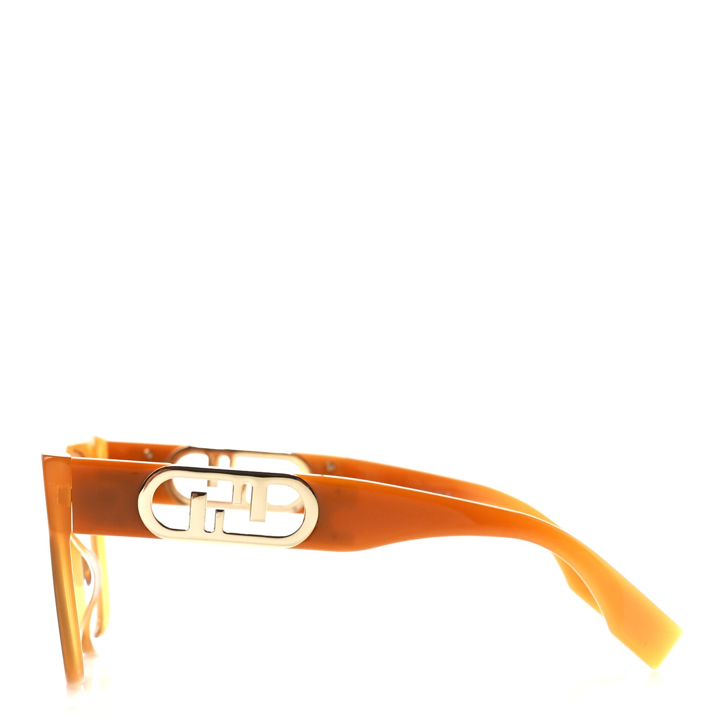 Acetate O'Lock Square Sunglasses FE40063I Orange Brown
