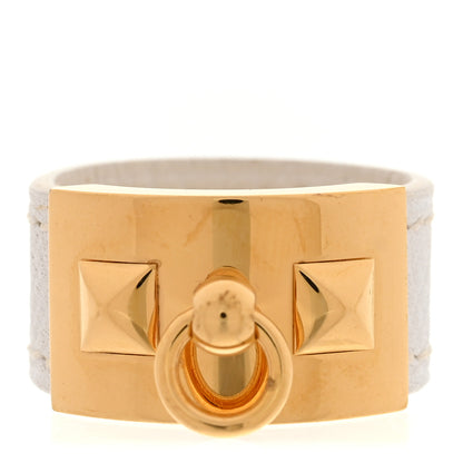 Hermes Epsom Collier De Chien CDC Ring L White 1 of 5
