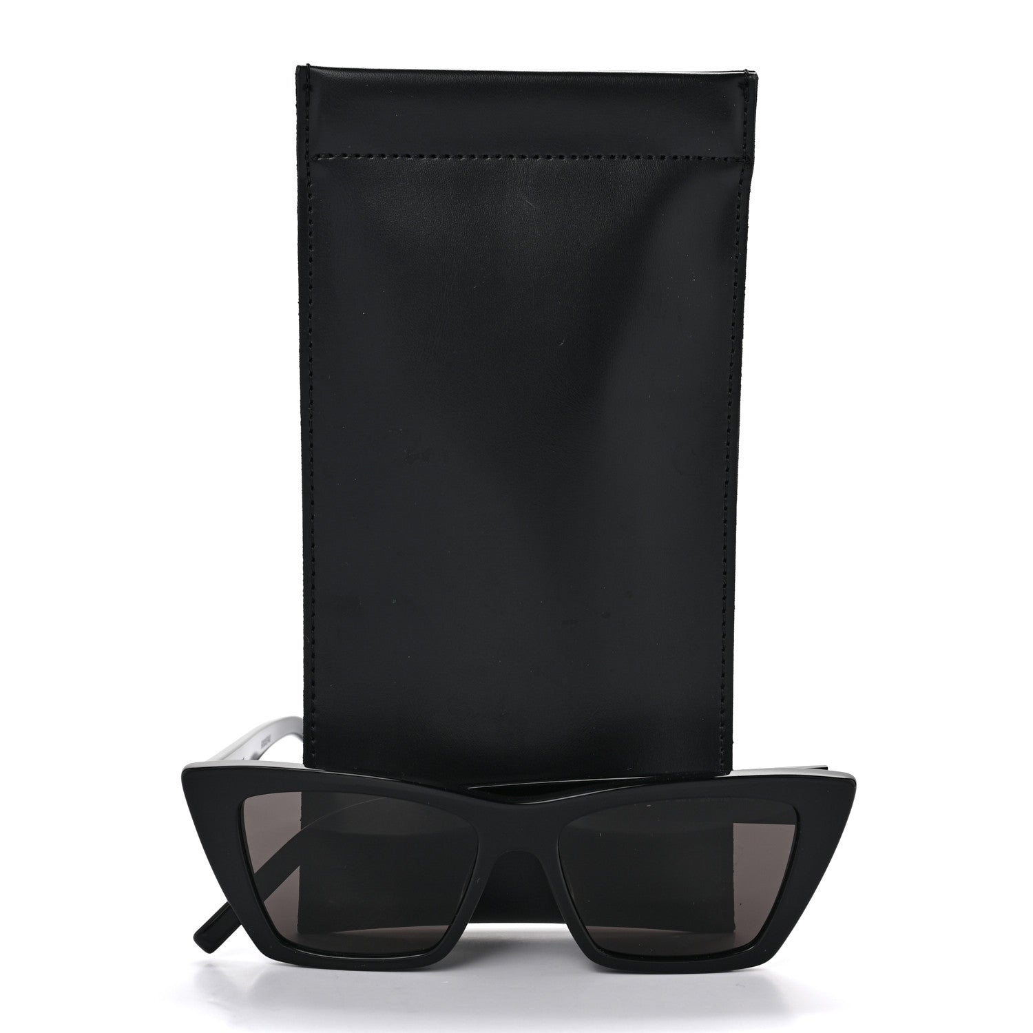 Saint Laurent Acetate Mica Cat Eye Sunglasses SL 276 Black 8 of 8