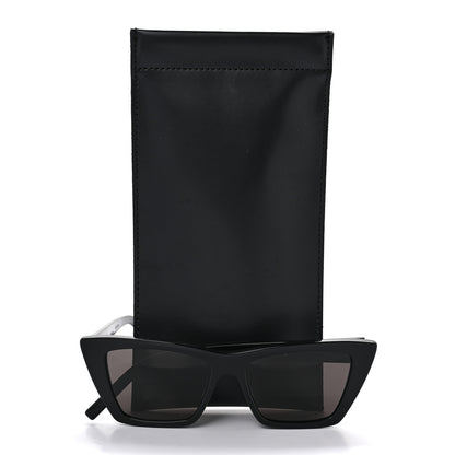 Saint Laurent Acetate Mica Cat Eye Sunglasses SL 276 Black 8 of 8