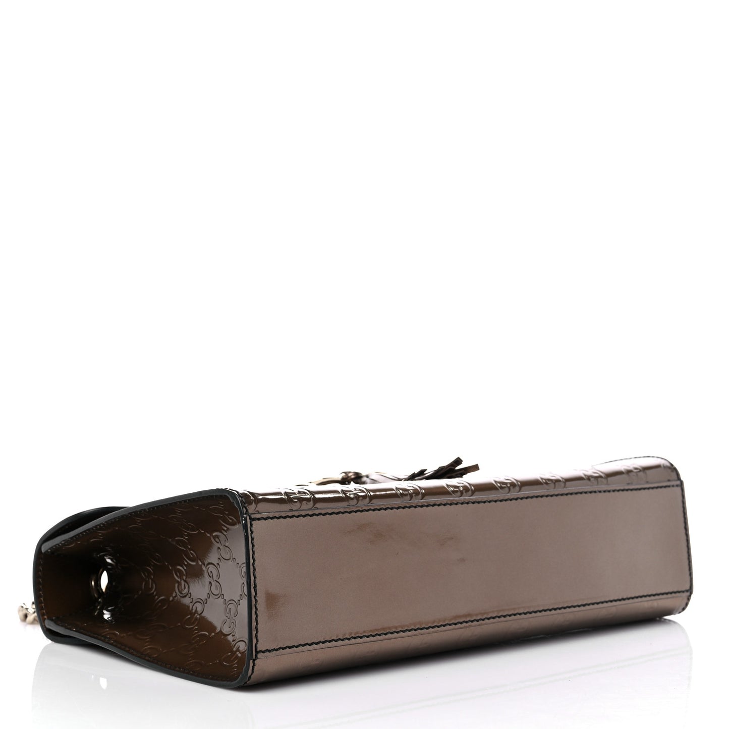 Shine Guccissima Medium Emily Chain Shoulder Bag Acero