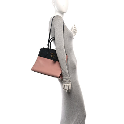 Louis Vuitton Taurillon City Steamer MM Magnolia Pink Black 2 of 9