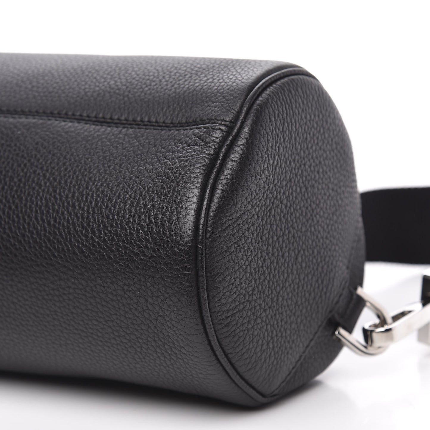 HOMME Grained Calfskin Mens Roller Pouch Black