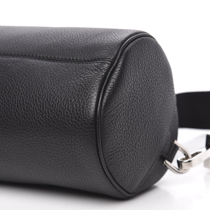 Christian Dior HOMME Grained Calfskin Mens Roller Pouch Black 7 of 8