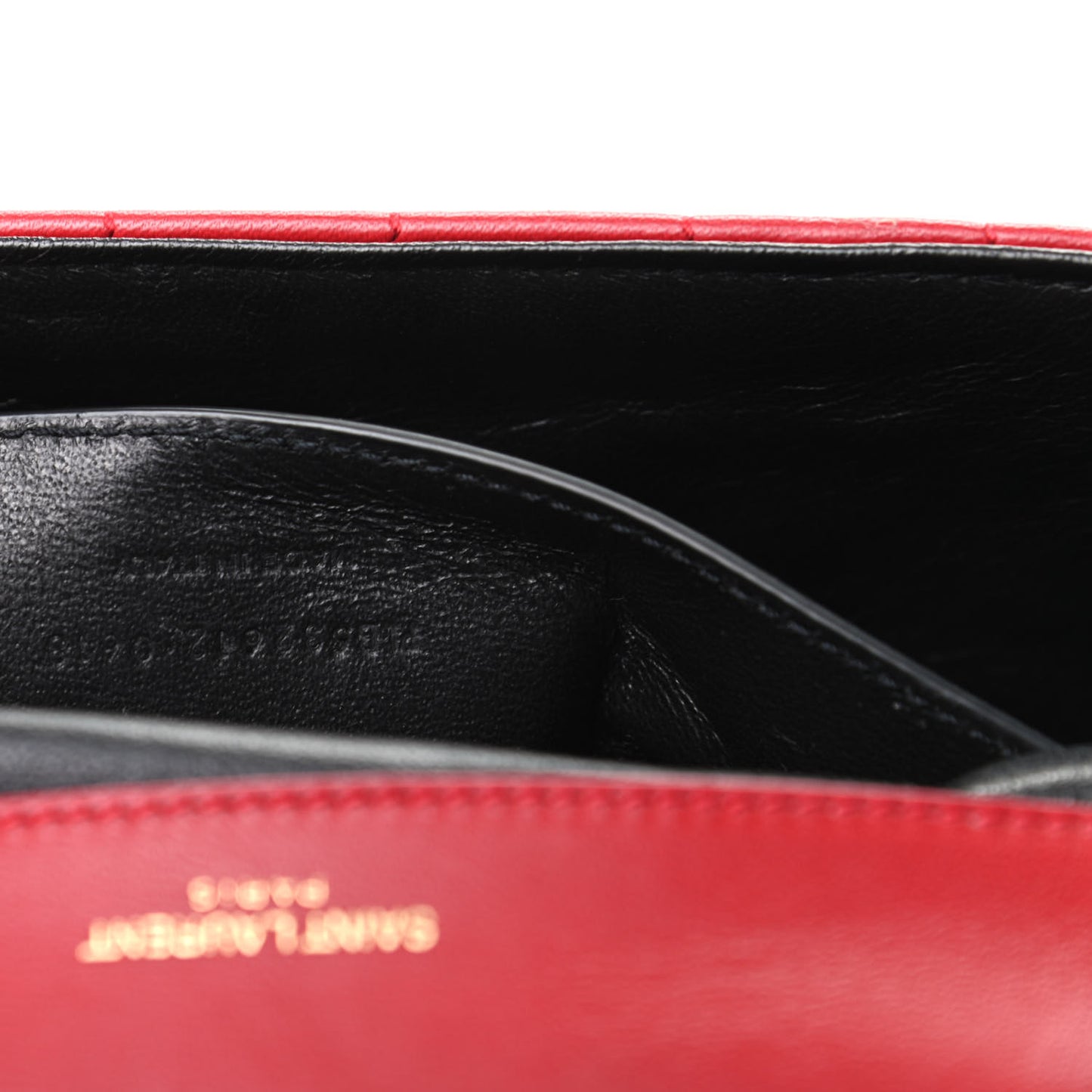 Lambskin Matelasse Monogram Medium Vicky Chain Bag Rouge Eros