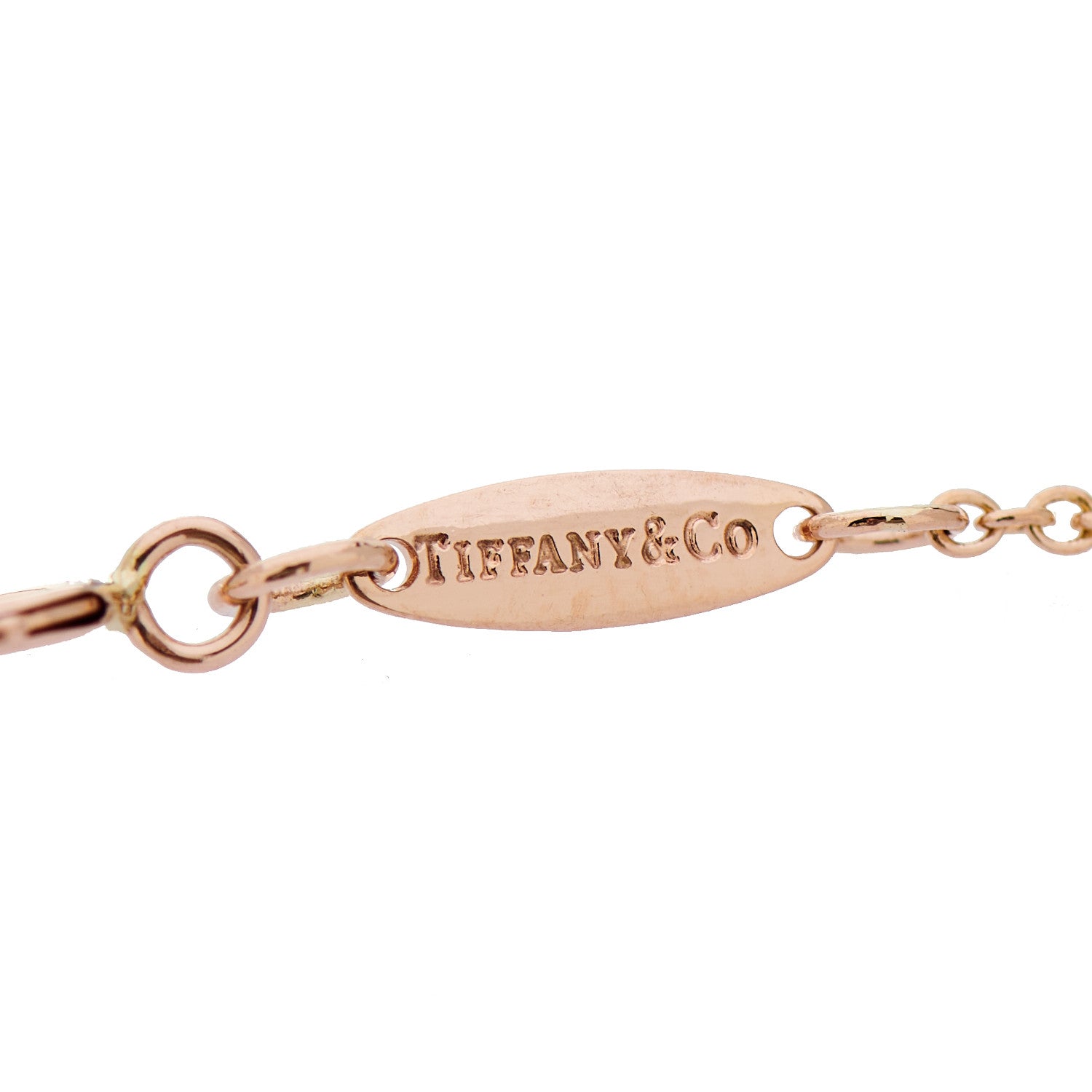 Tiffany 18K Rose Gold Diamond .30ctw Elsa Peretti Diamonds by the Yard Bracelet 5 of 6