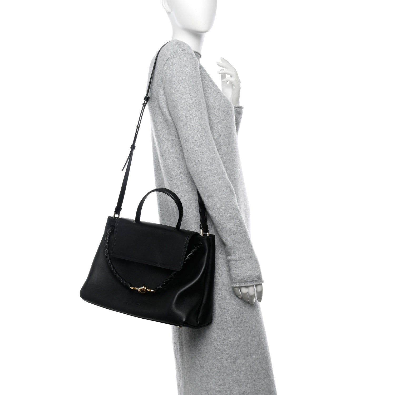 Bottega Veneta Silky Calfskin Medium Ciao Ciao Black 2 of 10