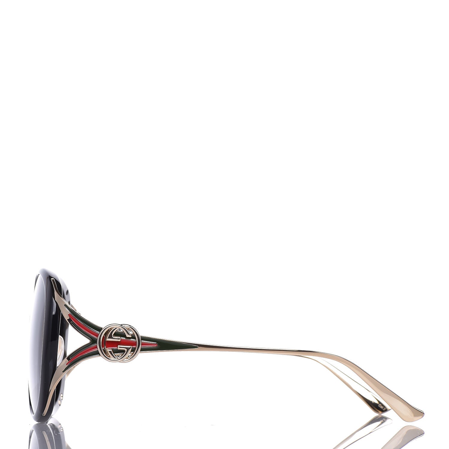 Gucci Round Frame Injected GG0226SK Sunglasses Black 2 of 6