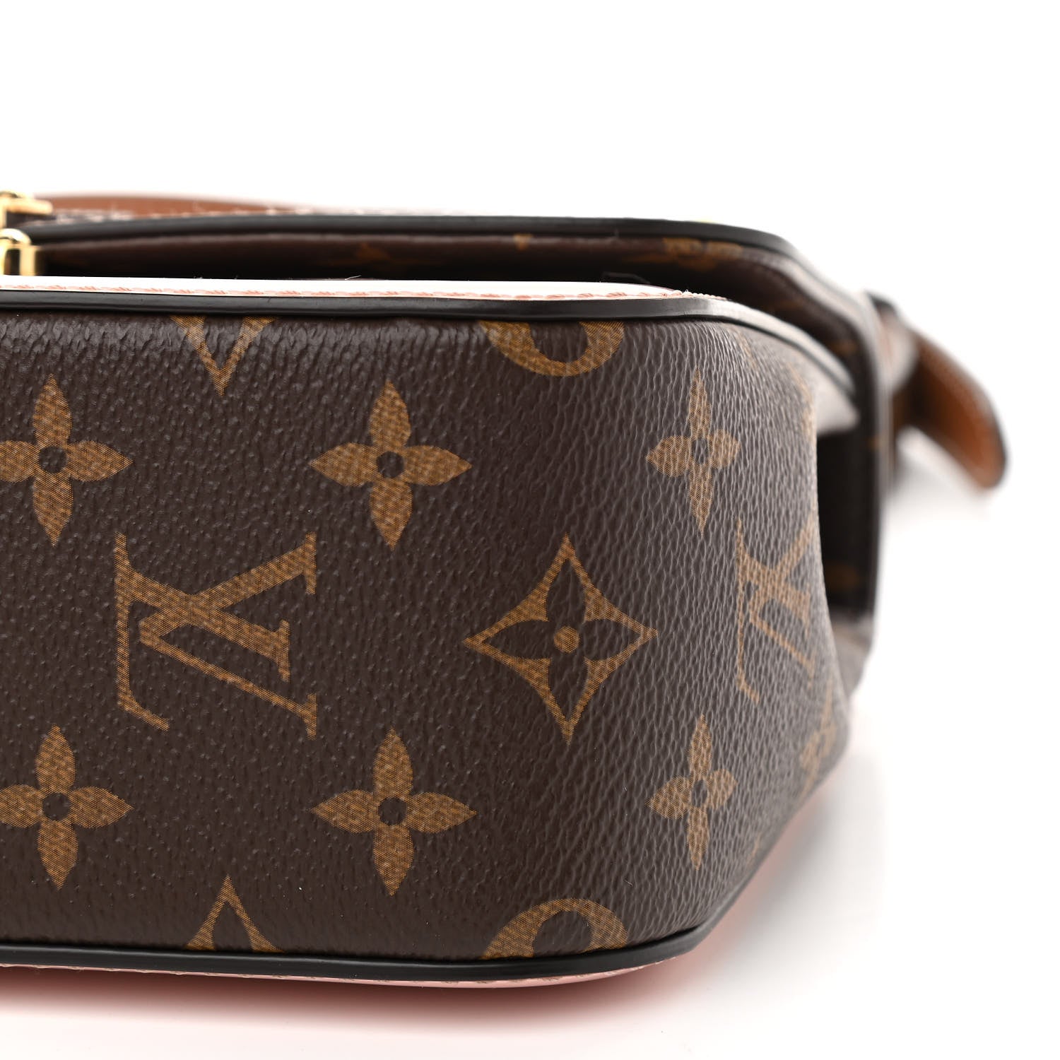 Louis Vuitton Patent Calfskin Monogram Cherrywood BB Rose Ballerine 9 of 12