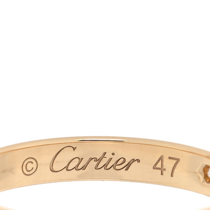 Cartier 18K Yellow Gold Diamond 2.6mm 1895 Wedding Band Ring 47 4 4 of 4