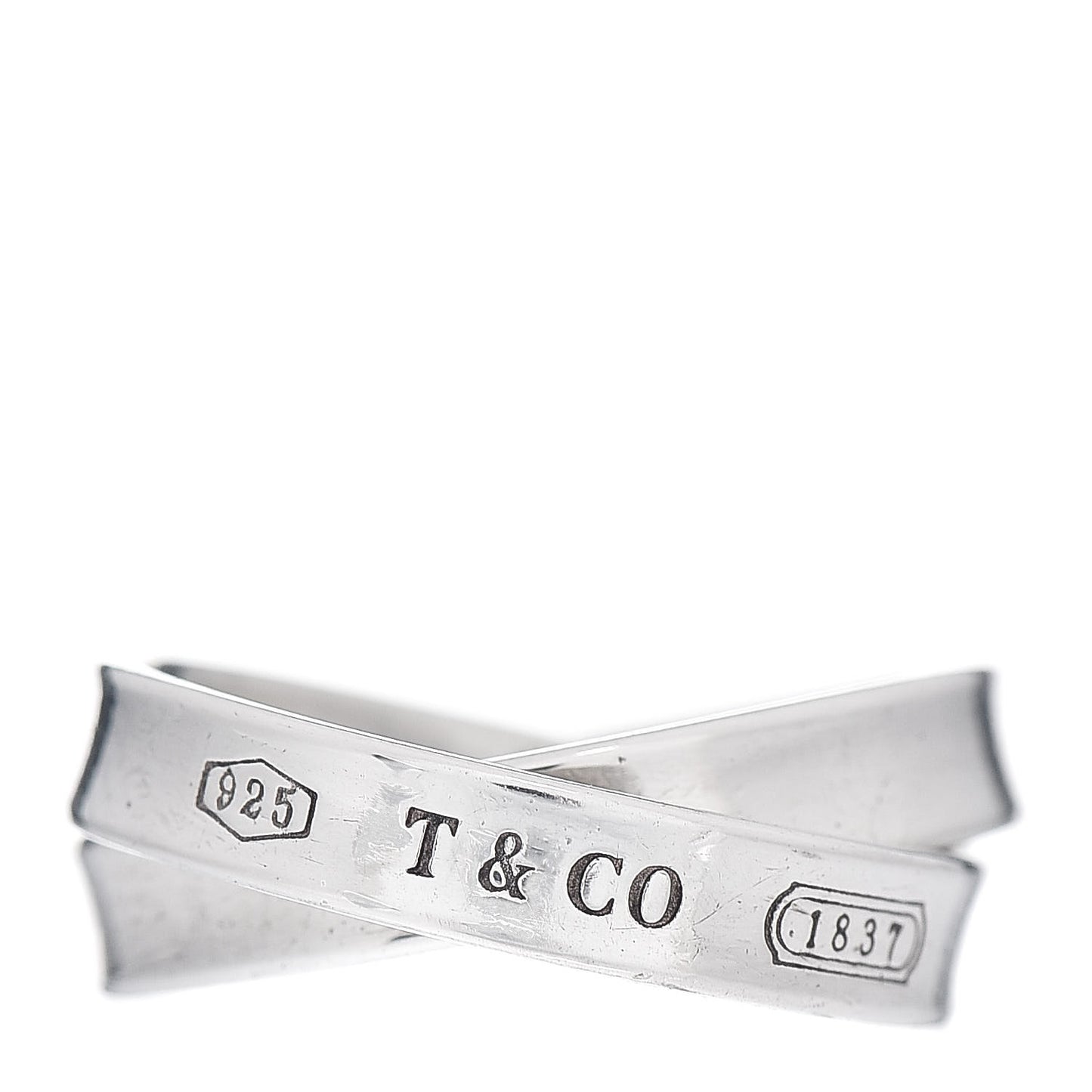Sterling Silver 1837 Interlocking Ring 49 5