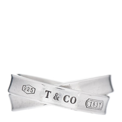 Tiffany Sterling Silver 1837 Interlocking Ring 49 5 1 of 4