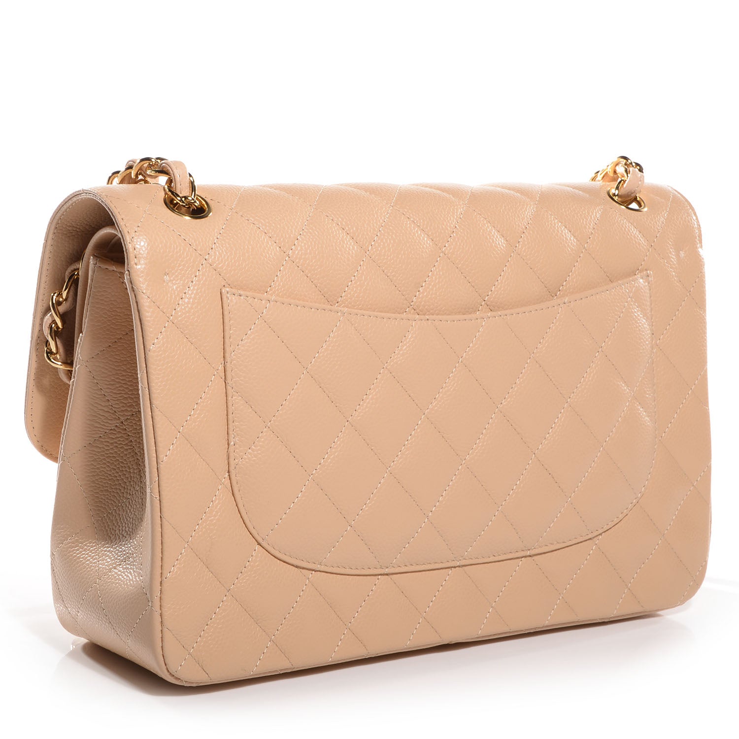 Chanel Caviar Jumbo Double Flap Beige Clair 3 of 8