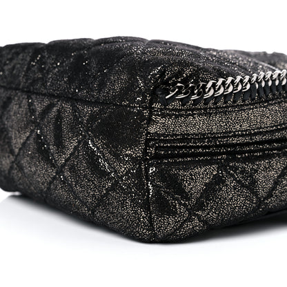 Stella McCartney Metallic Shaggy Deer Quilted Mini Falabella Backpack 9 of 9