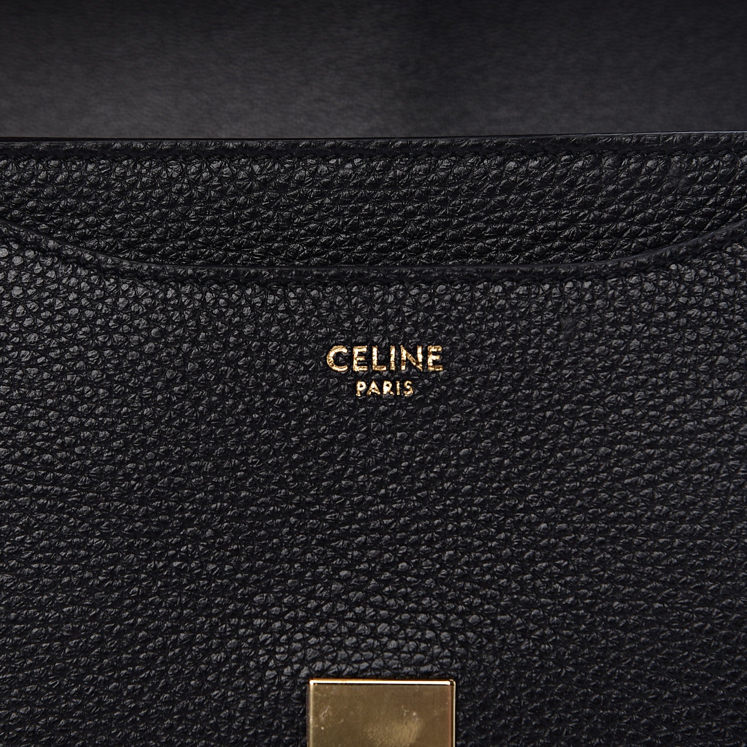 Celine Grained Calfskin Besace Small 16 Black 5 of 11