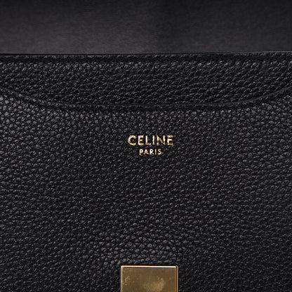 Celine Grained Calfskin Besace Small 16 Black 5 of 11