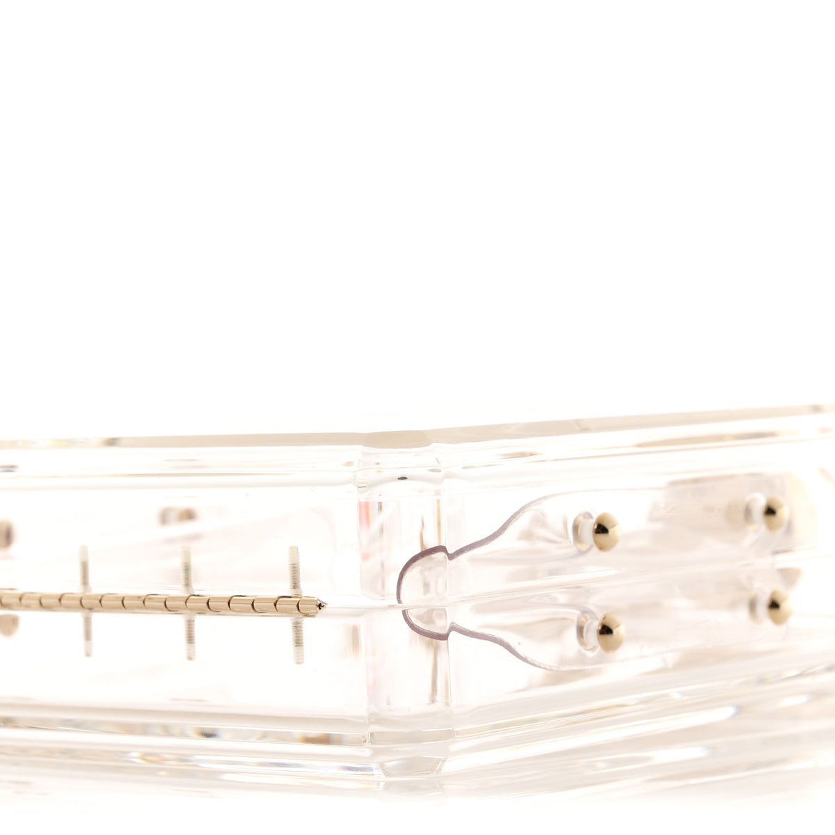 Transluscent Plexiglass Perfume Bottle Clutch