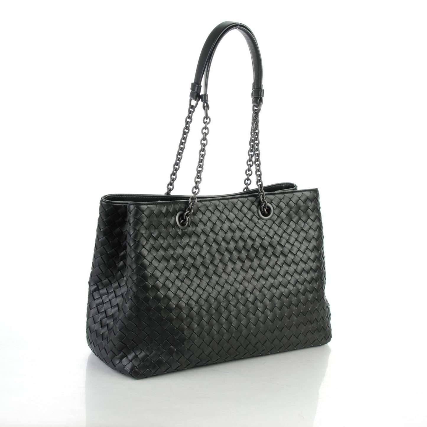 Nappa Intrecciato Medium Tote Nero Black