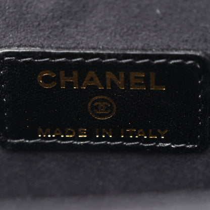 Chanel Tweed Chain Around Tablet Holder Crossbody Black 6 of 11