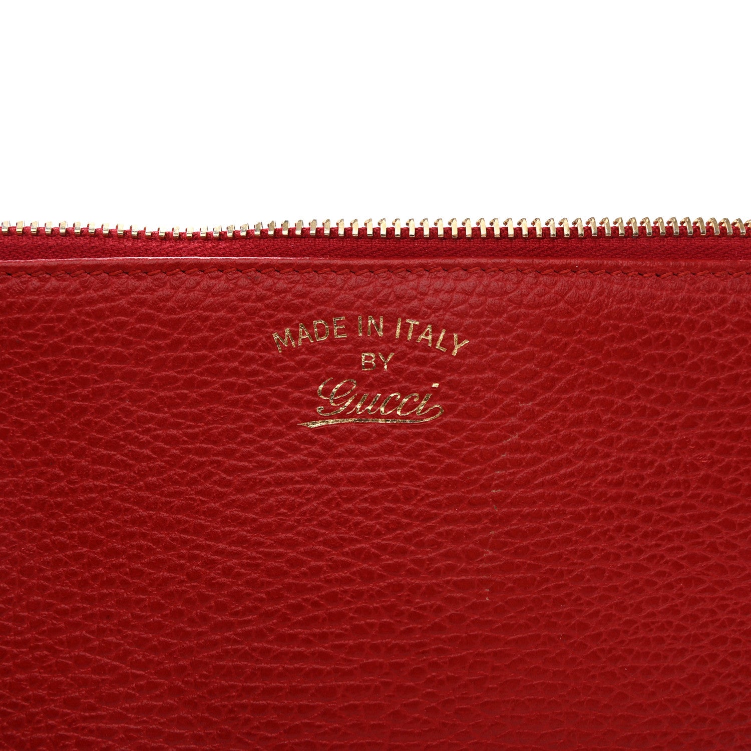 Gucci Dollar Calfskin Swing Wristlet Wallet Red 8 of 13