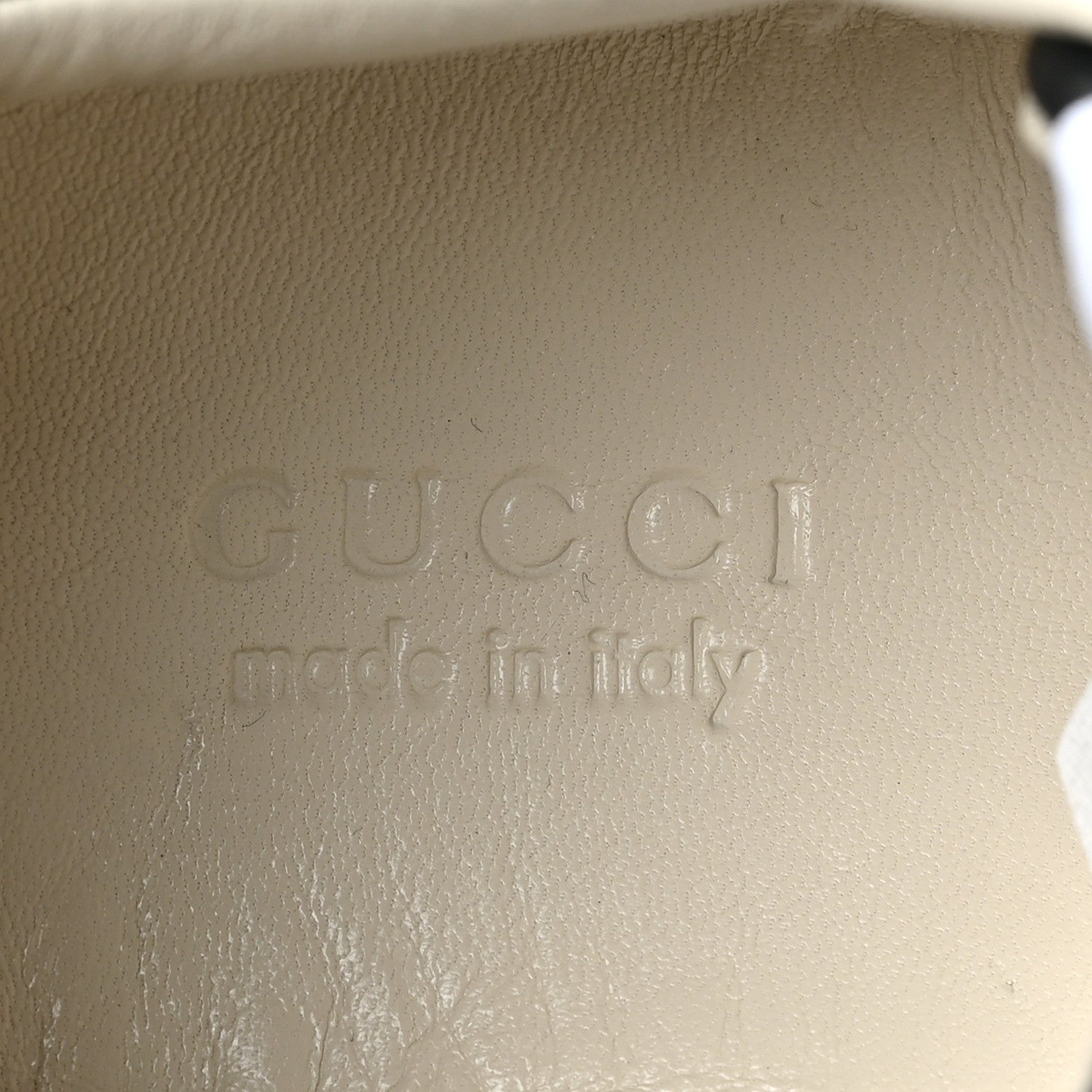 Gucci Calfskin Iridescent Logo Womens Rhyton Sneakers 35 Black 7 of 8