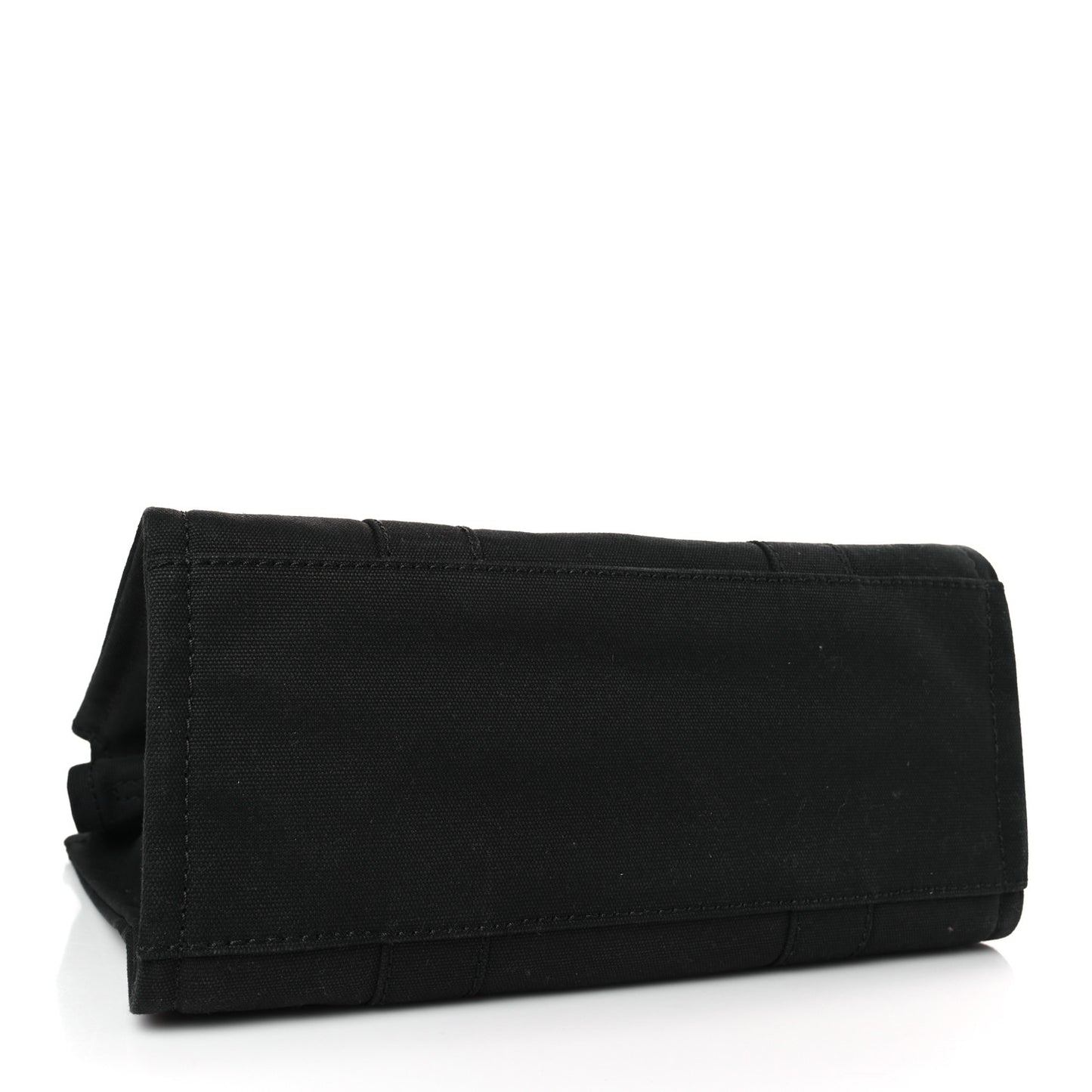 Cotton Canvas Small The Traveler Tote Bag Black