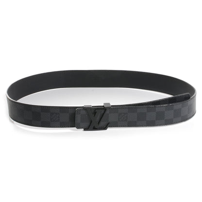 Louis Vuitton Damier Graphite LV Initiales Belt 100 40 1 of 6