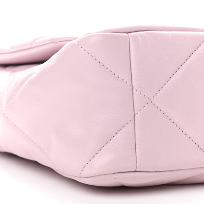 Chanel Lambskin Quilted Large Chanel 19 Flap Light Pink 9 of 12
