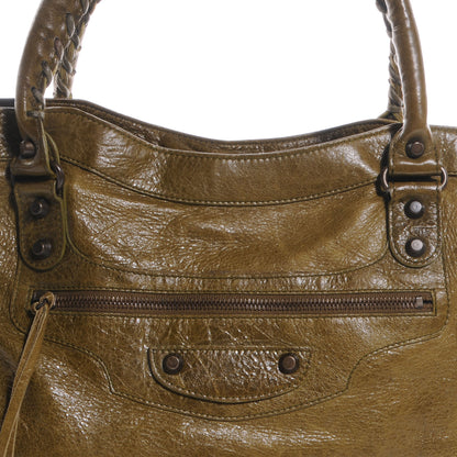 Balenciaga Chevre Classic Hardware Purse Olive Brown 5 of 8