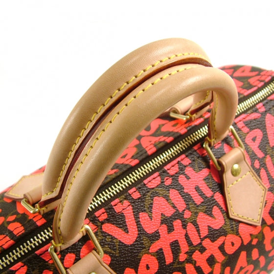Monogram Graffiti Speedy 30 Fuchsia