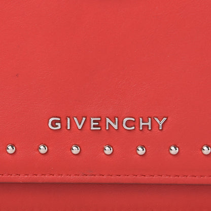 Givenchy Calfskin Studded Pandora Chain Wallet Medium Red 9 of 13