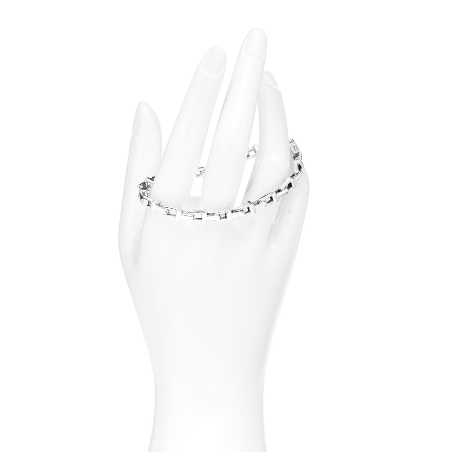 Sterling Silver Narrow T Chain Bracelet
