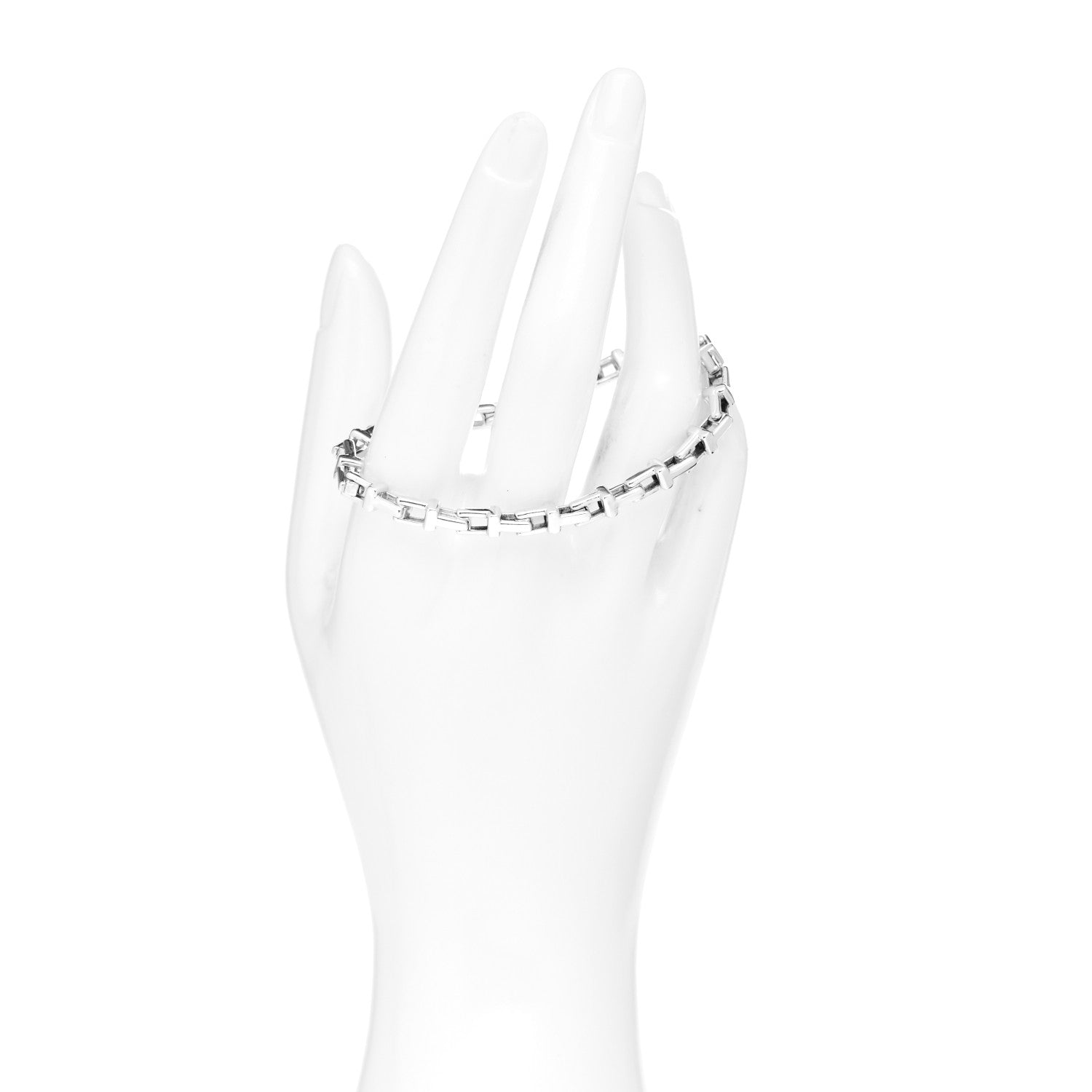 Tiffany Sterling Silver Narrow T Chain Bracelet 2 of 5