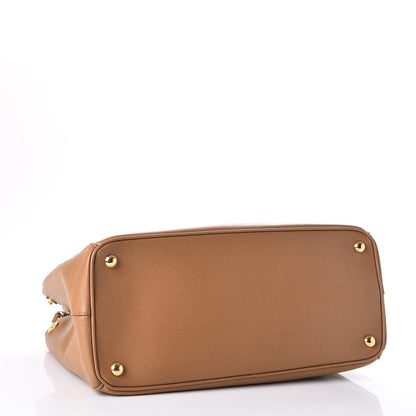 Prada Saffiano Medium Galleria Double Zip Tote Caramel 5 of 10